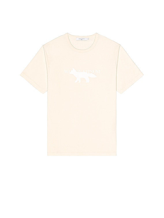 ★【MAISON KITSUNE】★Profile Fox Stamp Classic T Whit.e★ ☆【MAISON KITSUNE】☆Profile Fox Stamp Classic T Whit.e