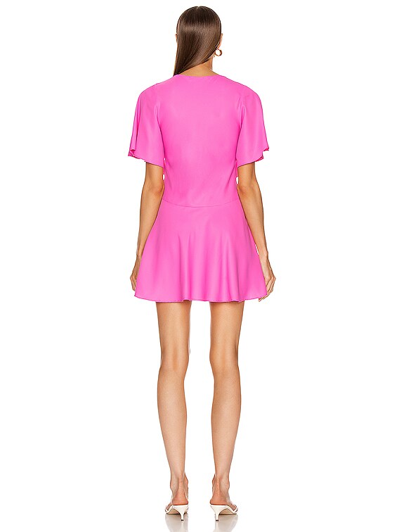 fluro pink dress
