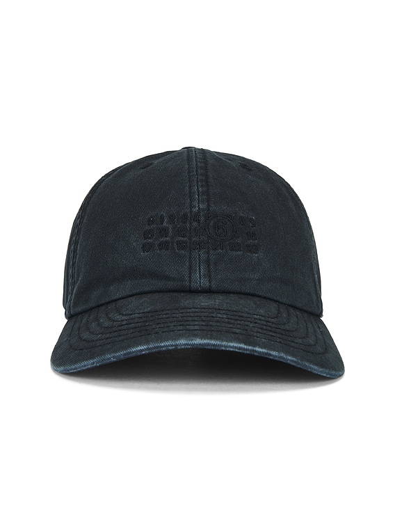 MM6 Maison Margiela CAP ウォッシュ加工 BLACK M MM6 Maison Margiela Hat in Washed Black | FWRD