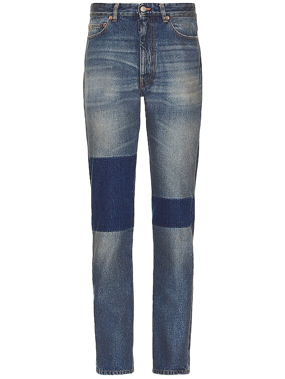 MM6 Maison Margiela MM6 Regular Fit 5 Pocket Skinny Jean in Blue