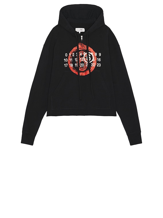 パーカー・フーディ Mm6 Maison Margiela  sweatshirt in cotton MM6 Maison Margiela Sweatshirt in Black | FWRD