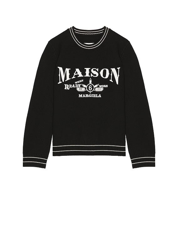 MM6 Maison Margiela NA グレークルーネック - Black | FWRD