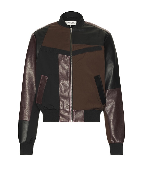 【定価234000】MM6MAISONMARGIELA SPORTSJACKET MM6 Maison Margiela Sportsjacket in Brown, Black, & Burgundy