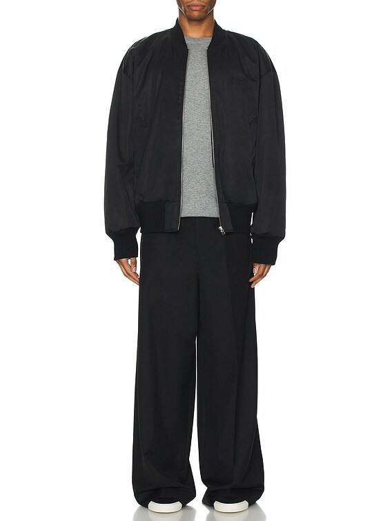 MM6 Maison Margiela Bomber Jacket in Black | FWRD