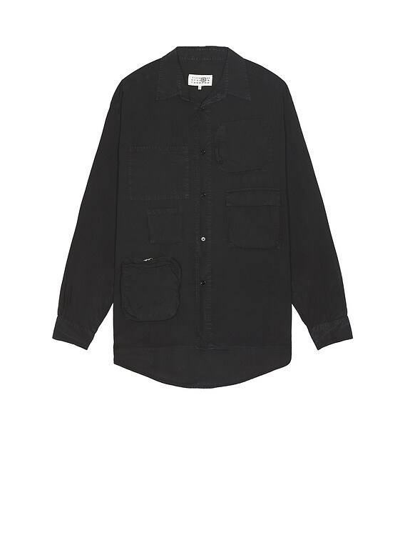 MM6 Maison Margiela 長袖シャツ - Washed Black | FWRD