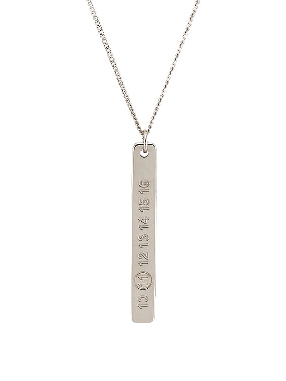 Mm6 Maison Margiela Ring Necklace In Silver | ModeSens