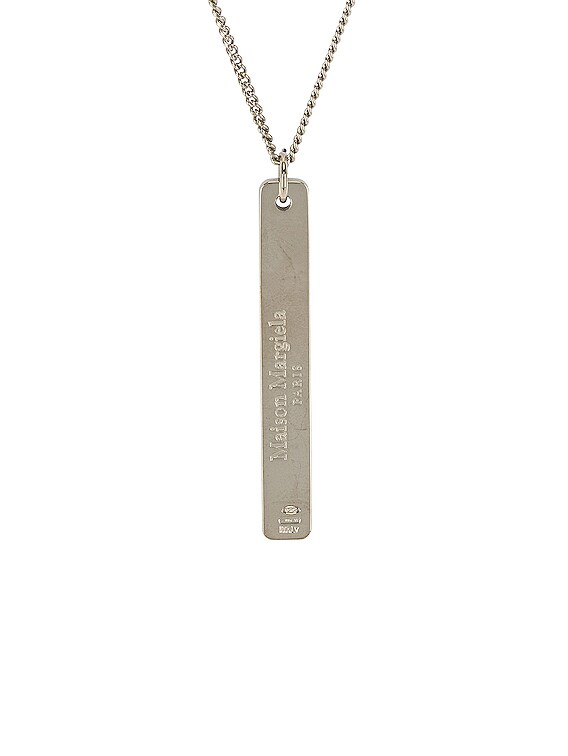 ネックレス・チョーカー MM6 MAISON MARGIELA PALLADIO BURATTATO 3 PENDANTS NECKLACE Buy MM6 Maison Margiela Metal Elongated Necklace 'Palladio