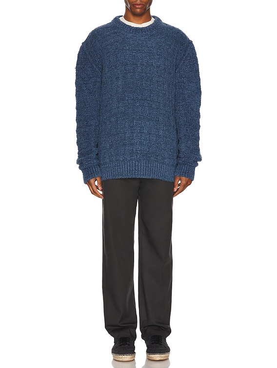 古*け様 Maison Margiela ネイビー ニットセーター 46 Maison Margiela Sweater in Dark Blue | FWRD