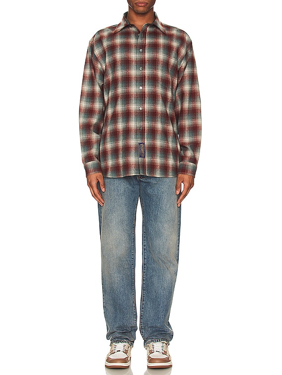 Maison Margiela Pendleton Check Shirt in Rust | FWRD