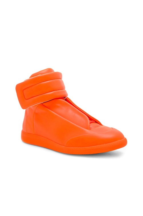 maison margiela orange shoes