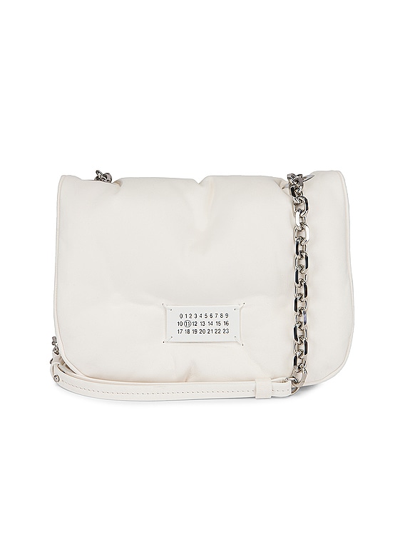 Maison Margiela Mini Glam Slam Flap Bag in White | FWRD