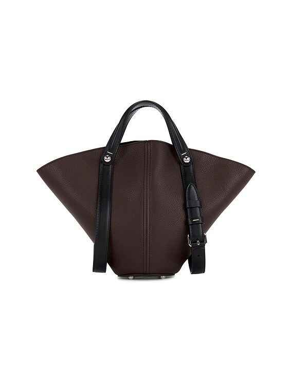 Black Shoulder bag with logo appliqué MM6 Maison Margiela