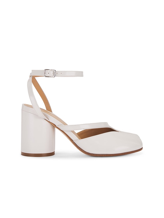 Maison Margiela Tabi Pump in White Sand | FWRD