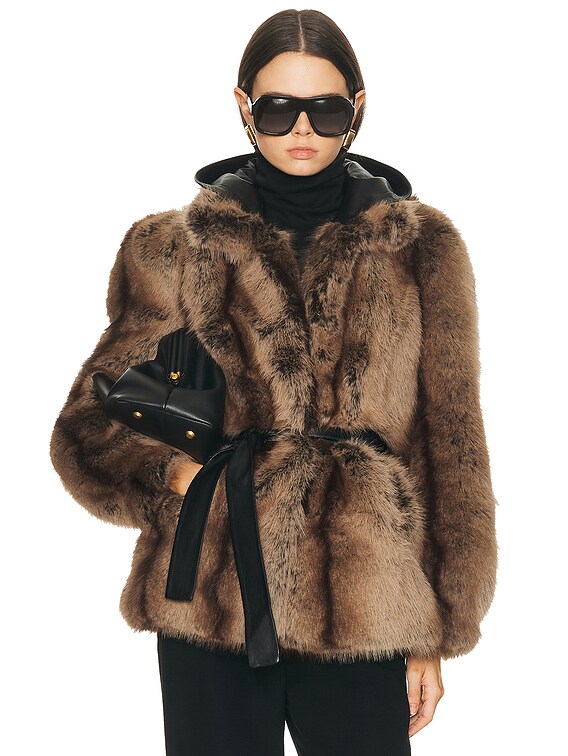 Mimchik Penny Coat in Tobacco | FWRD