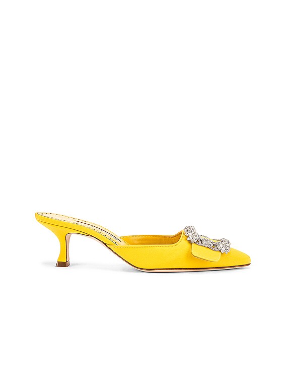 yellow mule shoes