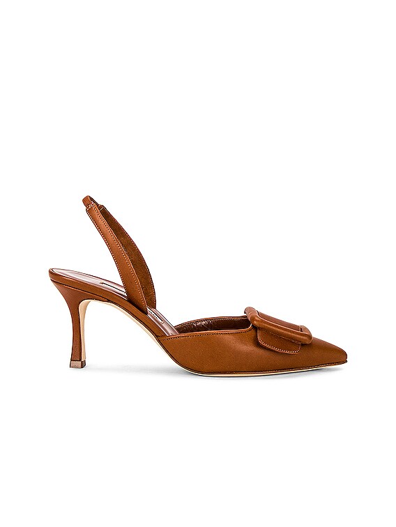 Manolo Blahnik MAYSLI スリングバック - Brown | FWRD