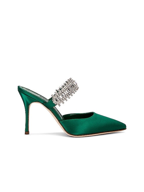 Manolo Blahnik LUTARA ヒール - Dark Green | FWRD