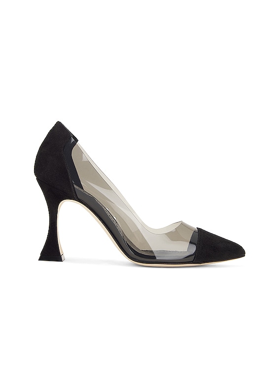 Manolo Blahnik PACHARO サンダル - Black & Dark Grey | FWRD