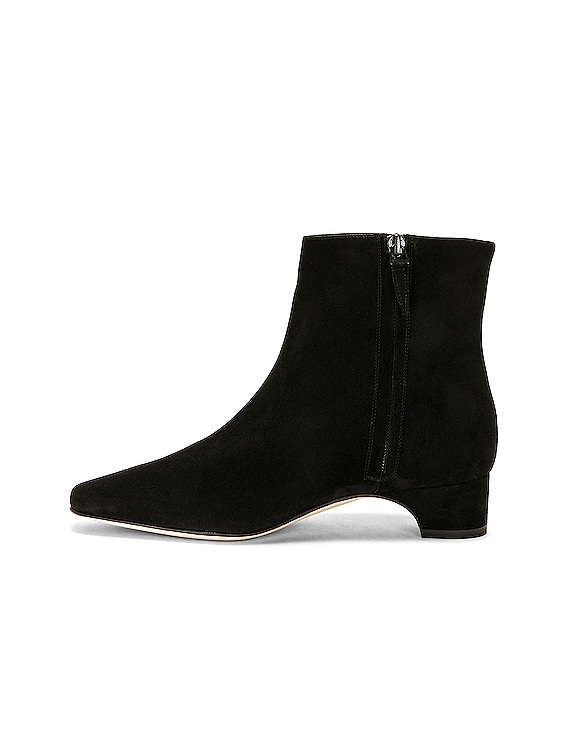 Manolo Blahnik Tolarc Suede Boot in Black | FWRD