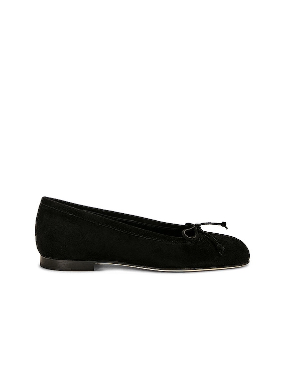 【MANOLO BLAHNIK 】★Veralli フラットシューズ Manolo Blahnik VERALLI フラットシューズ - Black | FWRD
