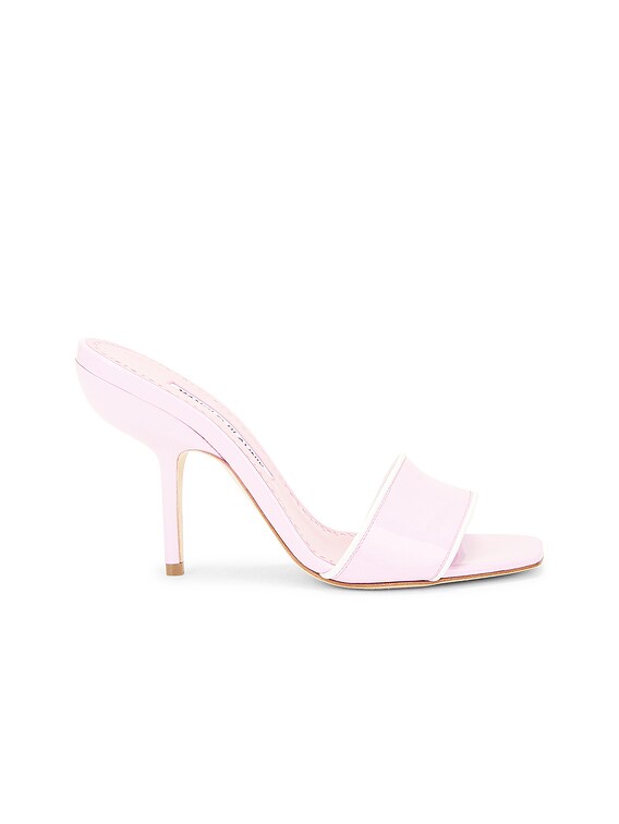 Manolo Blahnik HELAMU サンダル - Purple & White | FWRD