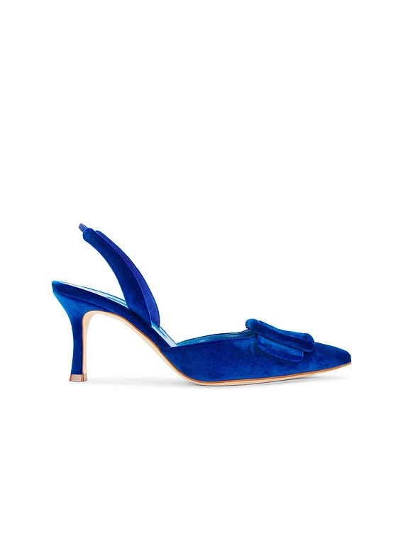 Manolo Blahnik MAYSLI パンプス - Bright Blue | FWRD