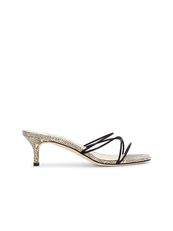 Manolo Blahnik Ninfemu 50 Sandal in Black | FWRD