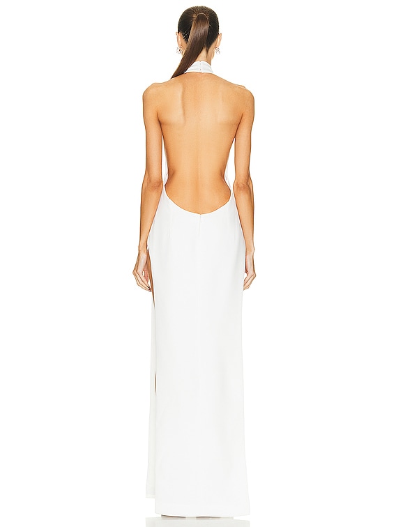 high waist flare dress Double-Slit Maxi Dress with Straps main image 0