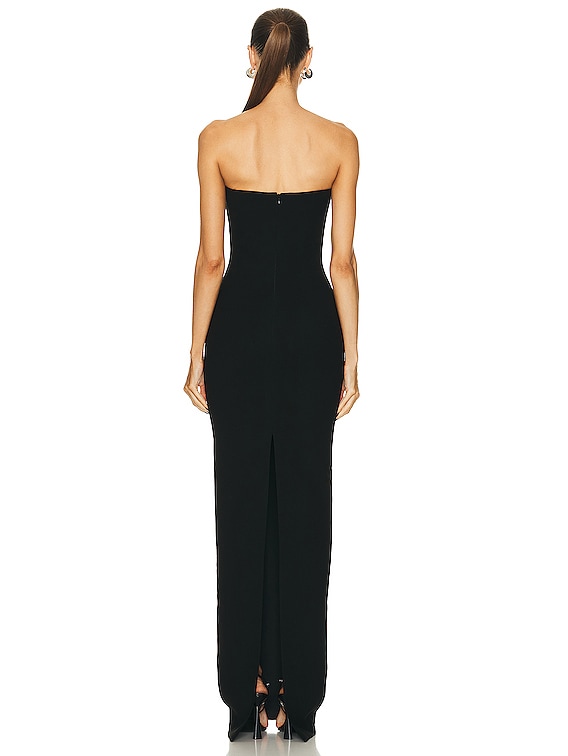 TOM FORD cut-out strapless gown - Black