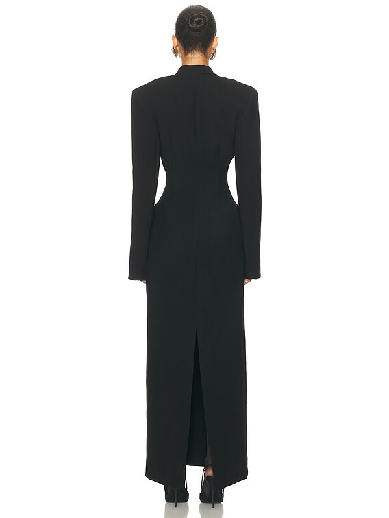long sleeve midi dress near me SecretSculpt Long Sleeve Midi Dress Black / XS