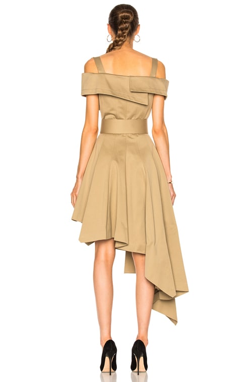 Monse Cotton Canvas Dress in Khaki | FWRD