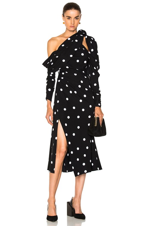 Monse Polka Dot Dress in Black & White | FWRD