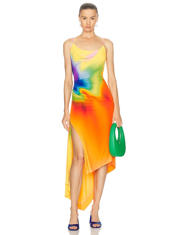 Monse Rainbow Orchid Slip Dress in Multi | FWRD Monse Rainbow Orchid Slip Dress in Multi | FWRD