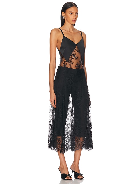 Sheer Lace Slip Dress