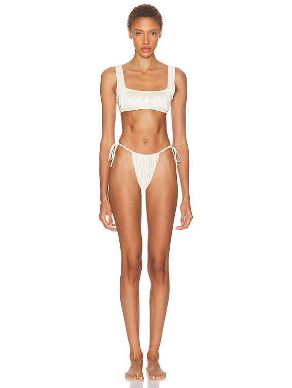 Montce ELSA HOSK ZOE ZOEビキニトップ - Cream Silkie | FWRD