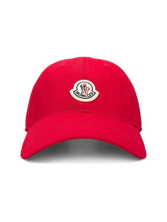 Moncler Baseball Cap in Red | FWRD