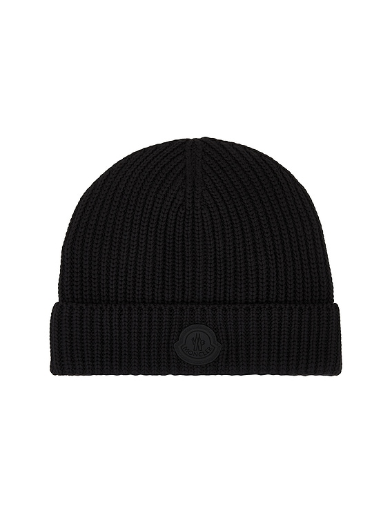 MONCLER ニット帽 beanie MONCLER Logo-Appliquéd Ribbed Cotton Beanie for Men | MR PORTER