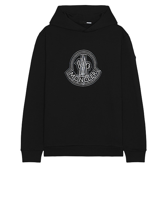 Moncler Hoodie in Black | FWRD