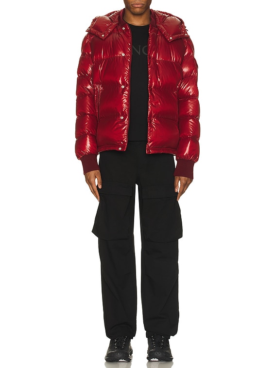 Moncler Maljasset Bomber Jacket in Berry | FWRD