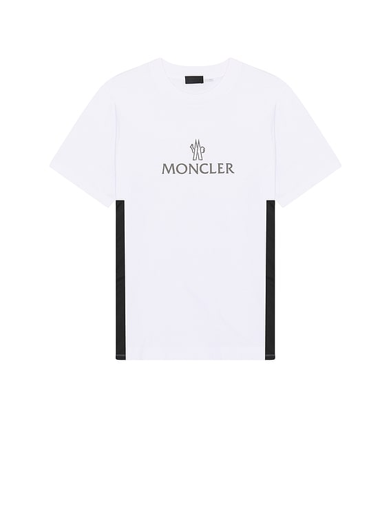 MONCLER モンクレール　ホワイト Tシャツ 新品 MONCLER】 モンクレールロゴ Tシャツ ホワイト の通販 by ライム