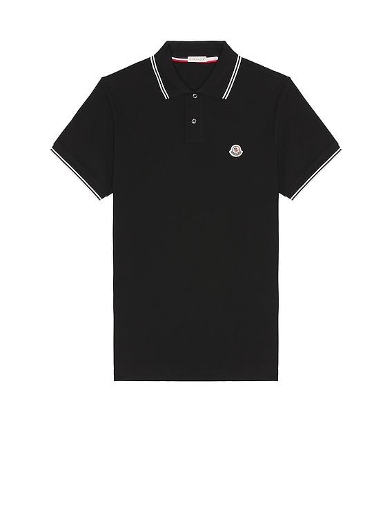 MONCLER 黒 ポロシャツS美品！ MONCLER（モンクレール） ポロシャツ メンズ 8a00021-89a16-77x