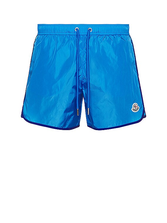 Moncler Swim Short in Electric Blue | FWRD