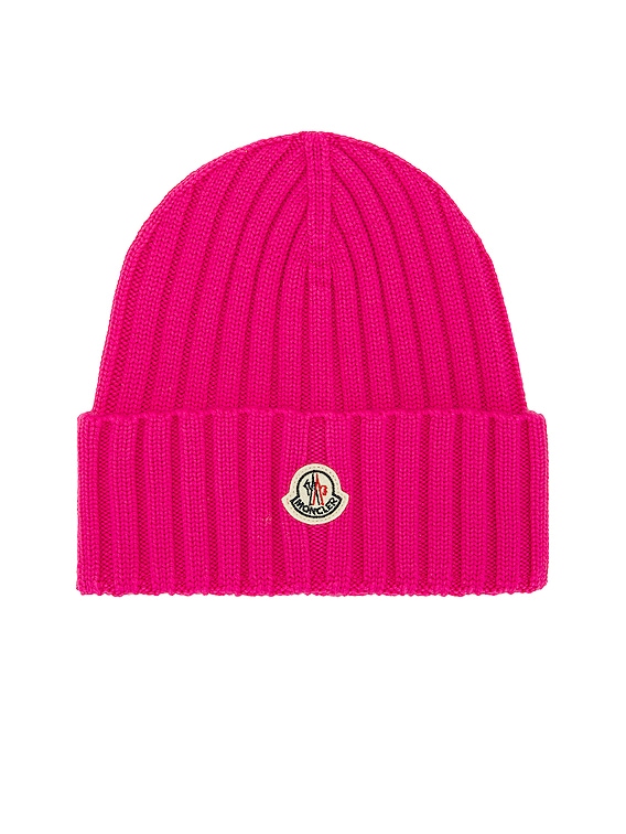 Moncler ribbed best sale knit beanie