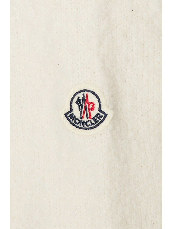 Moncler Crewneck Sweater in Natural | FWRD