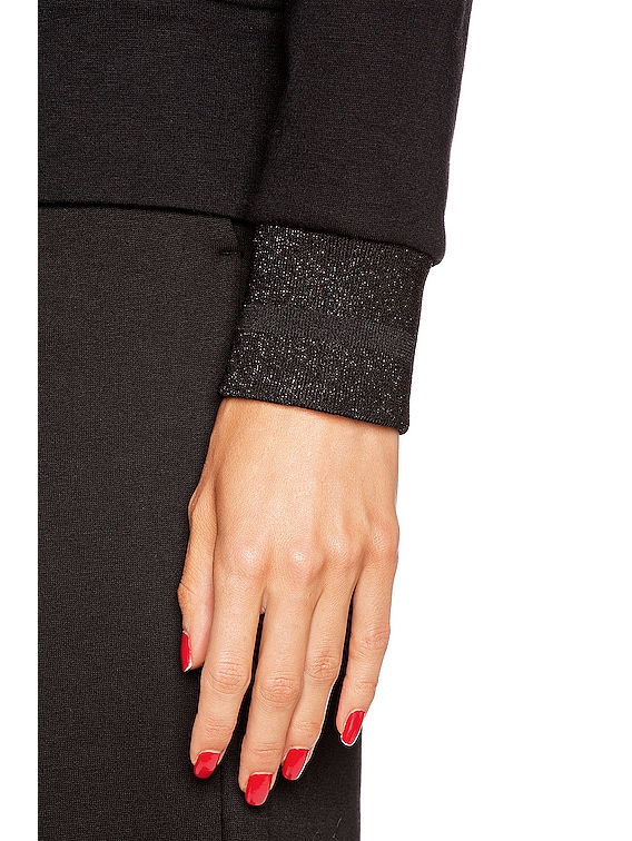 Moncler Maglia Cardigan Zip Up Hoodie in Black | FWRD