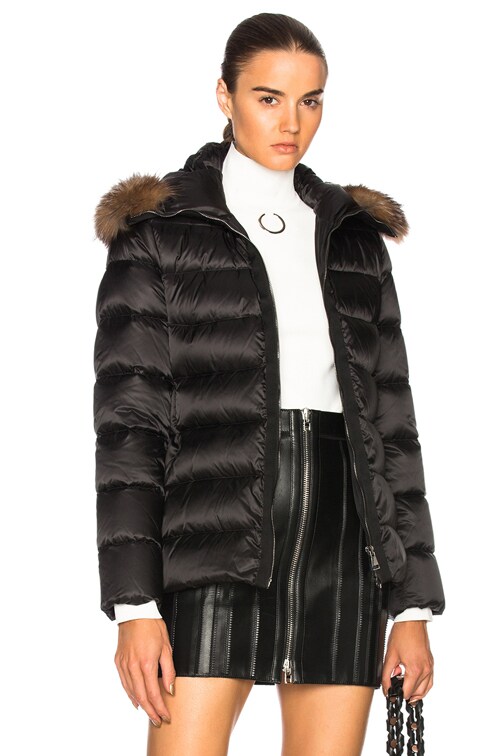 Moncler Tatie Jacket With Fox Fur in 