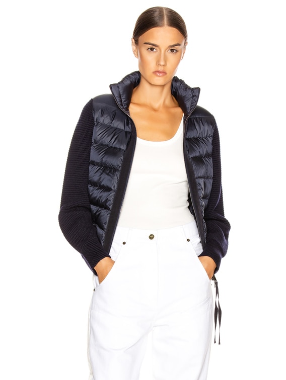 Moncler Tricot Cardigan in Navy | FWRD