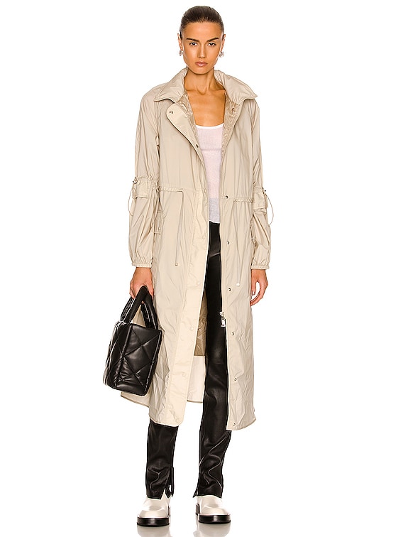 Moncler Lins Long Parka in Stone | FWRD