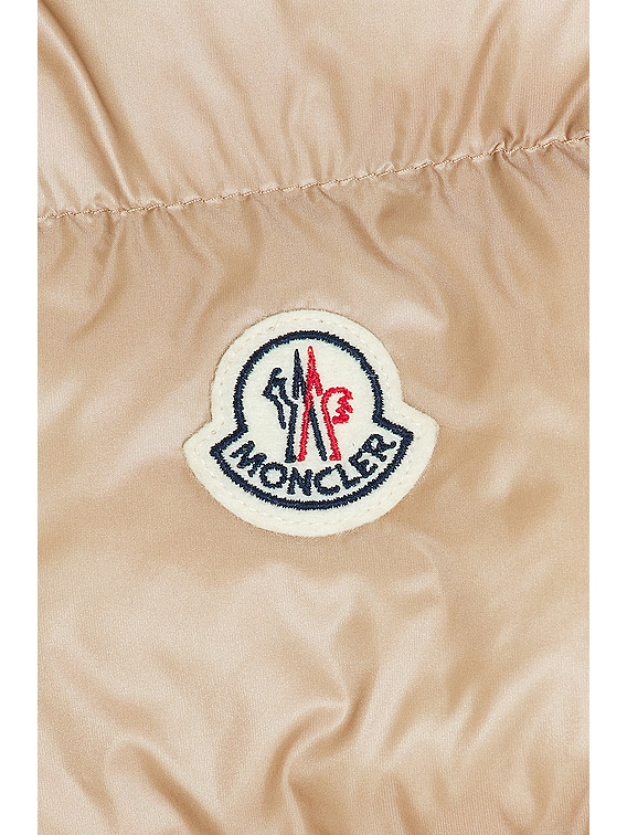 Moncler Chandre Long Coat in Beige | FWRD