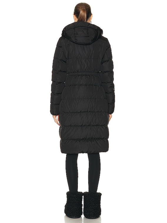 Moncler Avocette Long Coat in Black | FWRD